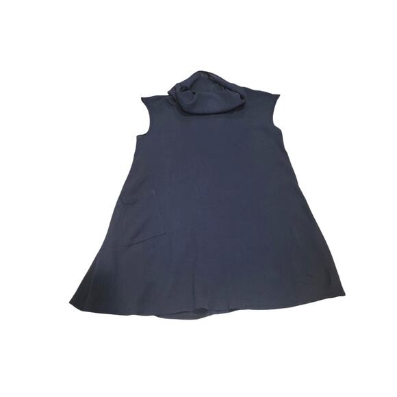 Bryn Walker Nolan Tunic Large Cowl Neck‎ Cotton Gauze Top Black - Picture 14 of 14